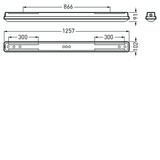 Weather-proof luminaires Aragon Fit Lens Grey ETDD 28W 4000lm Extreme Wide (XW) IP66 IK08 3 SDCM 7927351