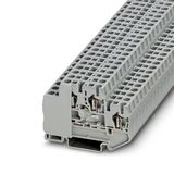 Double-level spring-cage terminal block