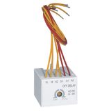 CTX³ time delay block - for CTX³ 22/40/65/100/150 - off delay - 24-48 V~/=