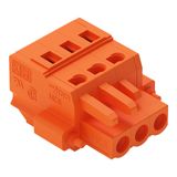 1-conductor female connector CAGE CLAMP® 2.5 mm² orange