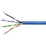 U/UTP Cable Cat.5e, 4x2xAWG24/1, PVC, Eca, blue
