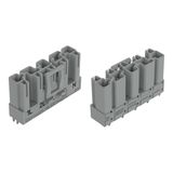 Plug for PCBs straight 5-pole gray
