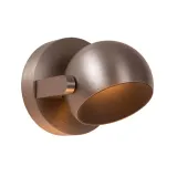 Lucide ESFERA - Wall spotlight / Wall lamp - Ø 11.2 cm - LED Dimb.K/2700K - Gray iron