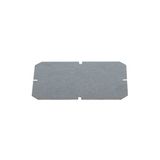 Mounting plate 140x100x1.5 mm, galvanized sheet steel