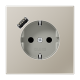 SCHUKO socket with USB type A ES1520-18A