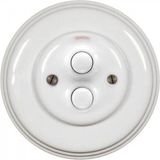 DOUBLE PUSHBUTTON WHITE GARBY Fontini 30-343-17-2