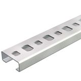 CL2008P2000FS Profile rail perforated, slot 11mm 2000x20x8