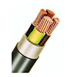 PVC Insulated Heavy Current Cable 0,6/1kV NYY-O 2x10re bk