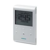 RDE100.1DHW - Room thermostat with auto time switch and LCD, battery, independent DHW