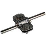 UNI disconnecting clamp, StSt for 2x Rd 8-10mm