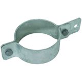 Earthing pipe clamp D 89mm with bore D 11mm  St/tZn