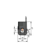 855-4001/100-001 Split-core current transformer; Primary rated current: 100 A; Secondary rated current: 1 A