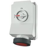 Mennekes Wall mounted recept., 63A5p6h400V, IP67 5113A