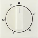 Centre plate for mechanical timer, S.1, white glossy