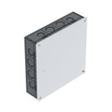 UV 250 K  Connection square box, Flush-mounted, 250x250x65, black Polystyrene