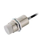 Proximity sensor, inductive, nickel-brass, long body, M30, unshielded,