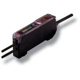 Photoelectric sensor, optical fibre amplifier, bar LED display, DC, 3-