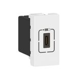 MOSAIC USB CHARGEUR 1 MOD TYPE C 1.5A 7.5W WHITE