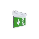 Eagle 3-In-1 Exit Sign Self-Test Maintained / Non-Maintained White
