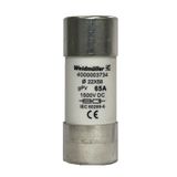 Safety fuse insert, gPV, 65 A, 22 x 58 mm