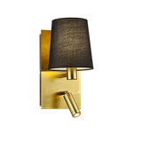 Marriot wall lamp E27 + LED gold/black