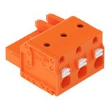 1-conductor female connector push-button Push-in CAGE CLAMP® orange