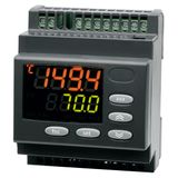 Digital temperature controller for DIN rail mounting, -200..800C/F, AC95-240V