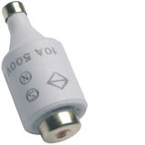 Fuse-link DII E27 10A 500V, tripping characteristic fast, with indicat