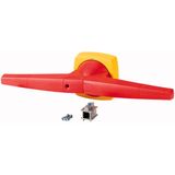 Toggle, 14mm, for mounting shroud, red/yellow