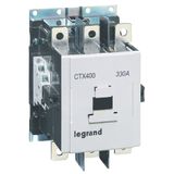 3-pole contactors CTX³ 400 - 330 A - 100-240 V~/= - 2 NO + 2 NC -screw terminals