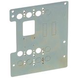 Mounting plates  XL³ 4000 for 1 DPX³ 160 in supply invertor - vertical