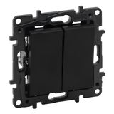 2-GANG TWO-WAY SWITCH BLACK