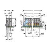 PCB terminal block;push-button;2.5 mm²;gray