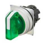 Selector A22NZ Ø22, 3 position, Lighted, bezel brushed M, AUTO RESET O