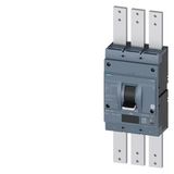 circuit breaker 3VA2 IEC Frame 1250 breaking capacity class M Icu=55 kA @ 415 V 3-pole line protection ETU860  LSIG In=1250 A