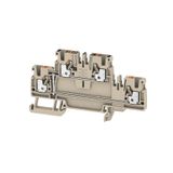 Multi-tier modular terminal, PUSH IN, 2.5 mm², 800 V, 24 A, Number of 