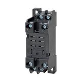 Socket, DIN rail/surface mounting, 8-pin, screw terminals