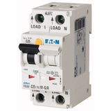 Electronic RCD/MCB combination, 16 A, 100 mA, MCB trip characteristic: B, 1p+N, RCD trip characteristic: A