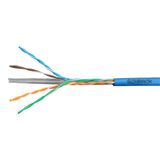 U/UTP Cable Cat.6, 4x2xAWG23/1, 300MHz, LS0H, Eca, blue