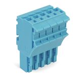 1-conductor female connector Push-in CAGE CLAMP® 4 mm² blue