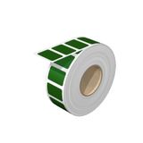 Device marking, halogen-free, Self-adhesive, 27 mm, Polyester, green