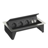 DBK2-D4 D3S2K Deskbox, foldable for installation in table tops 260x167x68