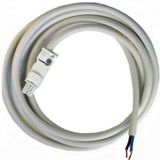 AC connection cable 2x1.5mm², 2m lang + female plug/ white (07L.01)