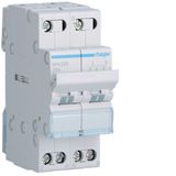 2-pole, 25A Modular Changeover Switch with Top Common Point
