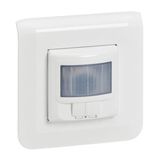 White Mosaic wall detector complete with plate and claw fixing