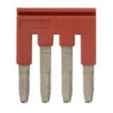 Short bar for terminal blocks 2.5 mmÂ² push-in plus models, 4 poles, re XW5T0127M