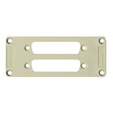 Adapter plate (industrial connector), Plastic, Colour: grey, Size: 6