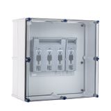 Fuse switch enclosure with XNH size 3, 4-pole