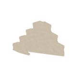 End plate (terminals), 101.1 mm x 1.5 mm, dark beige