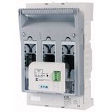 NH fuse-switch 3p box terminal 35 - 150 mm², mounting plate, electronic fuse monitoring, NH1